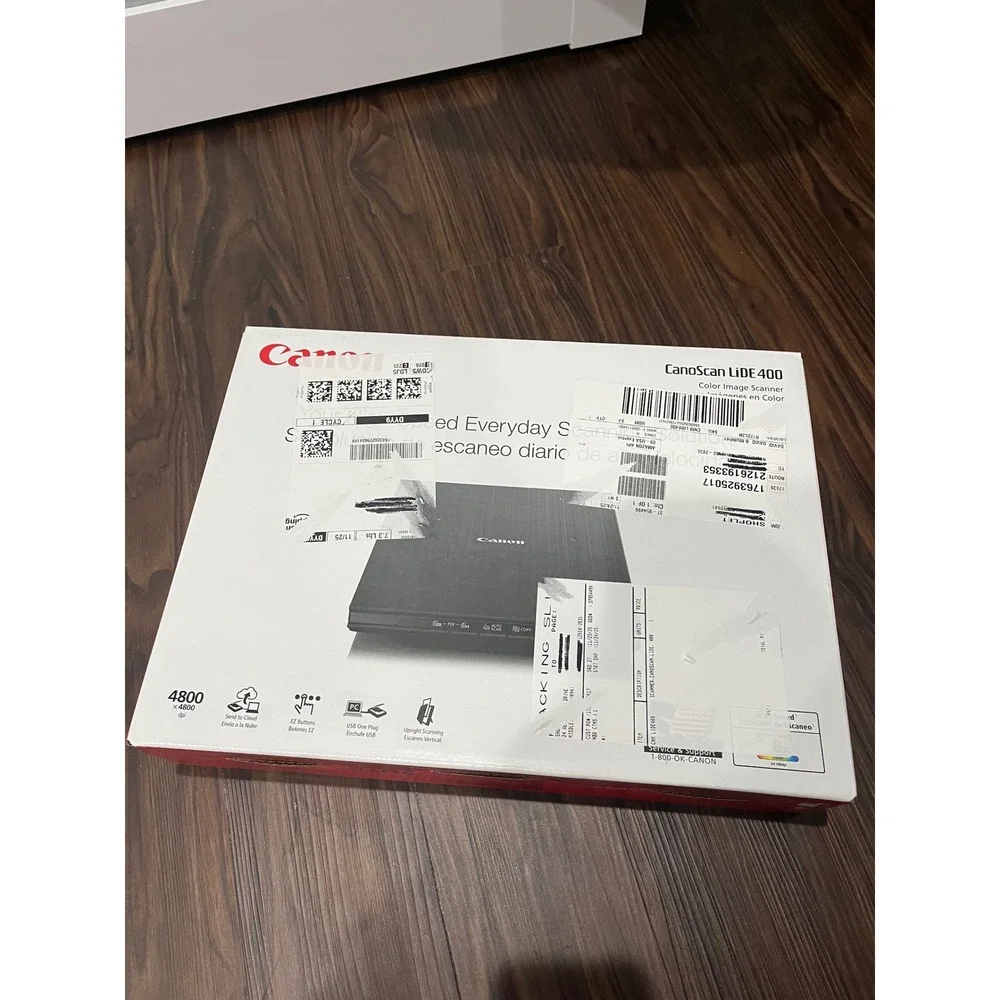 Canon CanoScan LiDE 400 Color Image Scanner 2996C002 Black High Speed USB Power